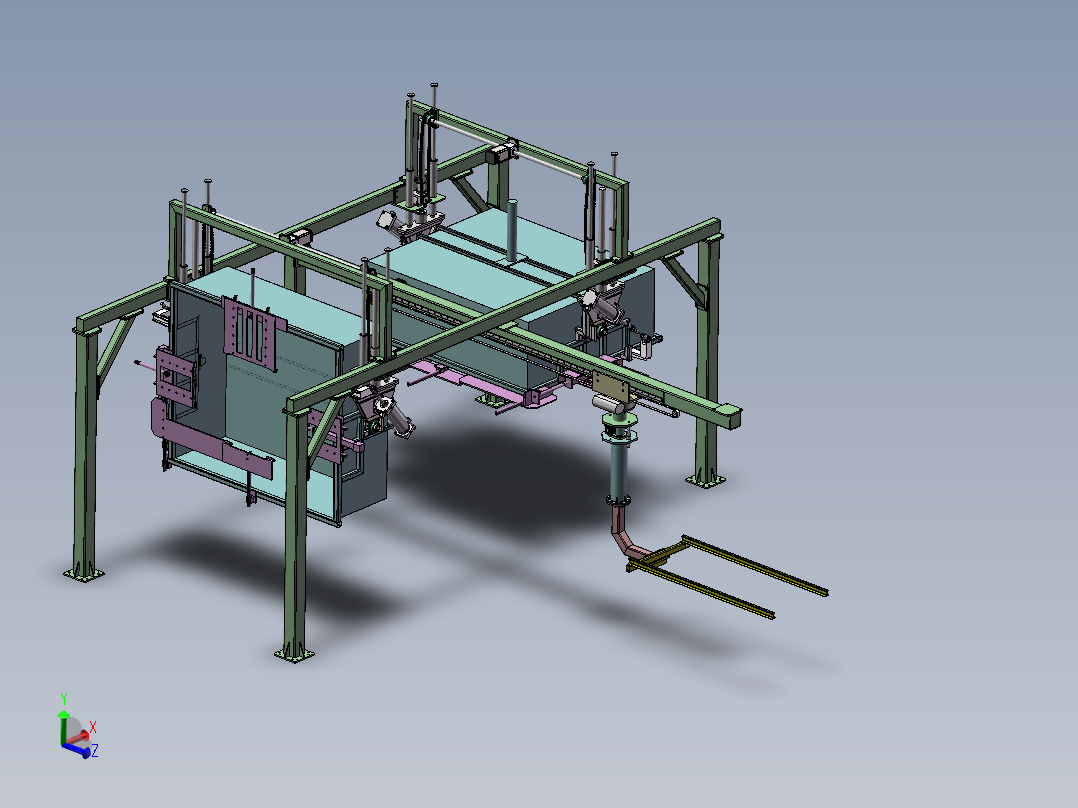 搬运机械手三维建模图纸