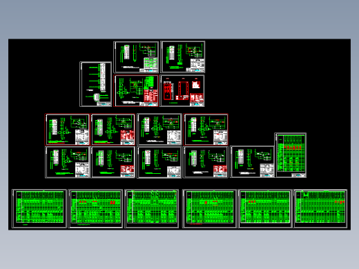 电机端子接线CAD图电气接线示意图控制原理及外引端子接线图CAD图