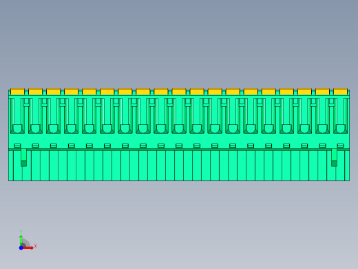 DEGSON 2EDG 系列 5.0mm 可插拔接线端子组-2EDGKD-5.0-19P-14-00AH前视缩略图