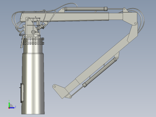 拖船船舶起重机吊机左视缩略图