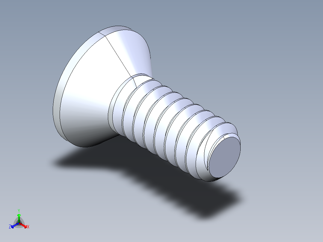 锥形内六角头螺钉-FHCS 6-32 x 0.375
