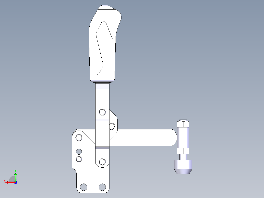 德克斯TUNKERS气缸数模T2-07_SB后视图
