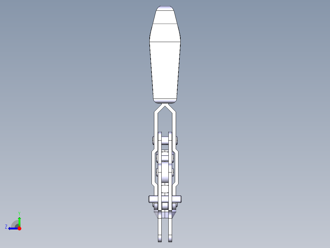 德克斯TUNKERS气缸数模T2-07_SB右视图