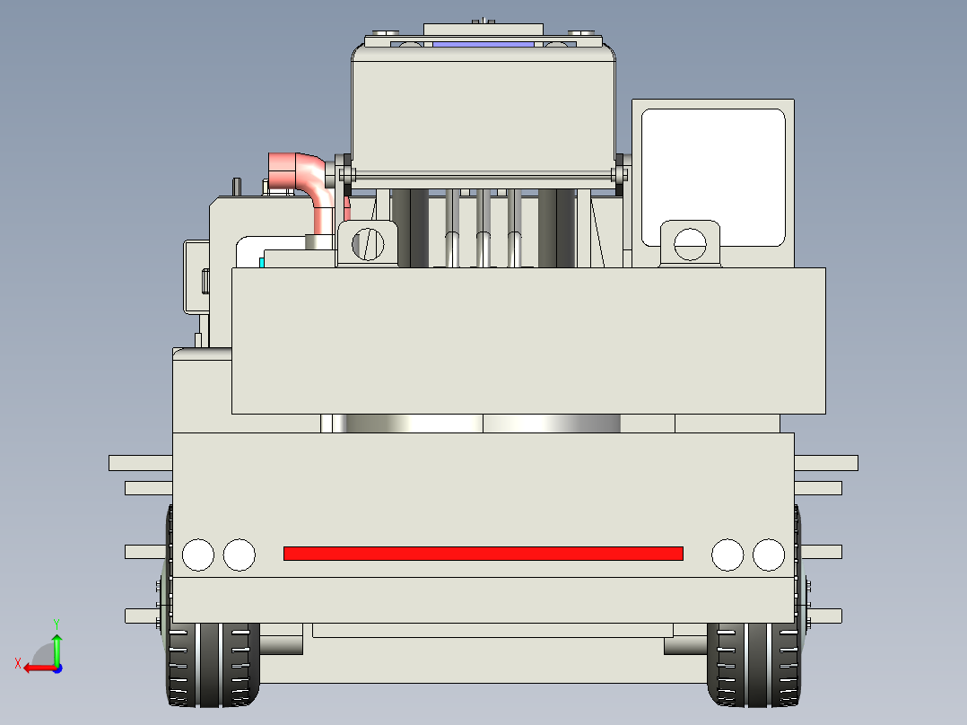 汽车起重机后视图
