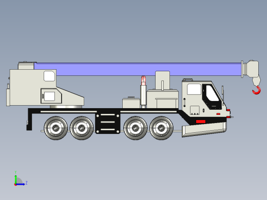 汽车起重机左视缩略图
