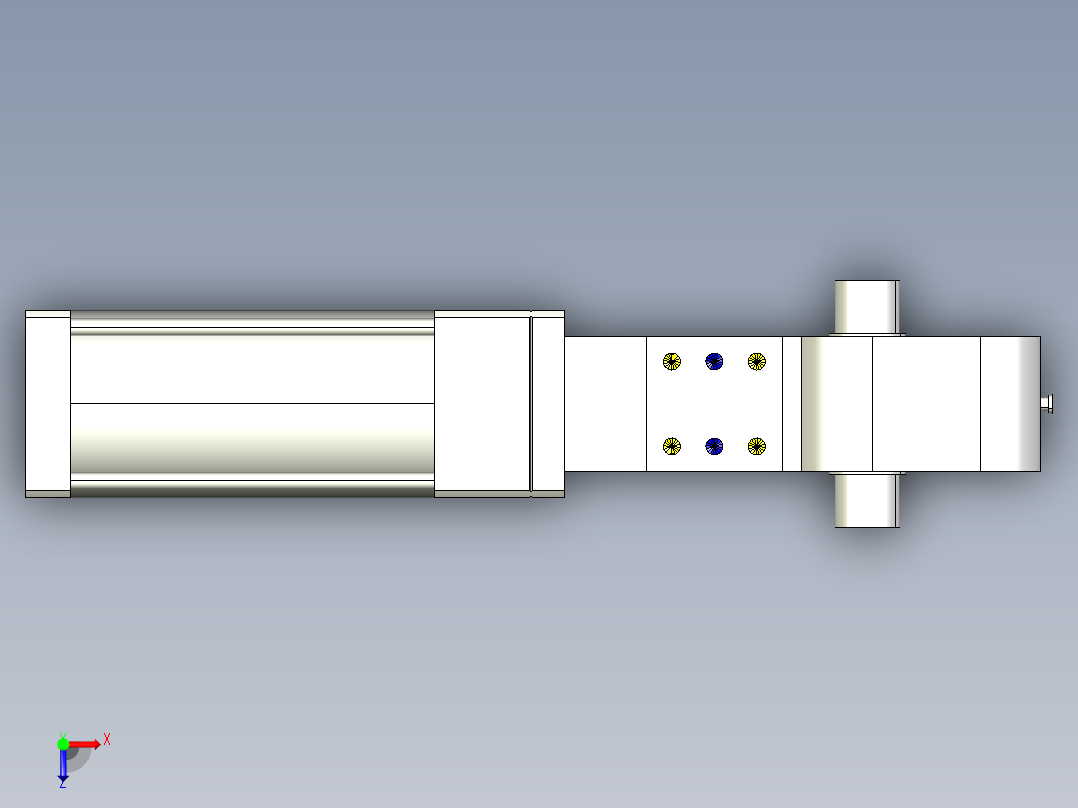 德克斯TUNKERS气缸数模KS_100_2_A00_T12_135GRAD俯视图