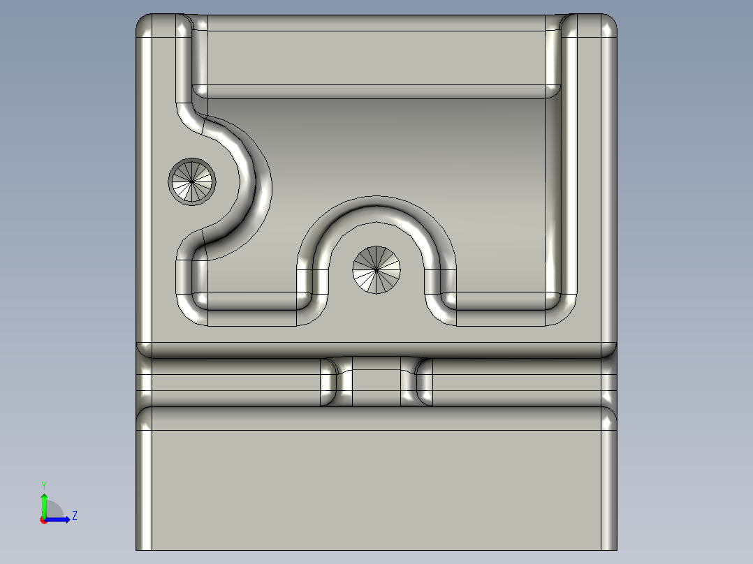 后托架卧铣底面夹具（CAD图+UG三维）左视图