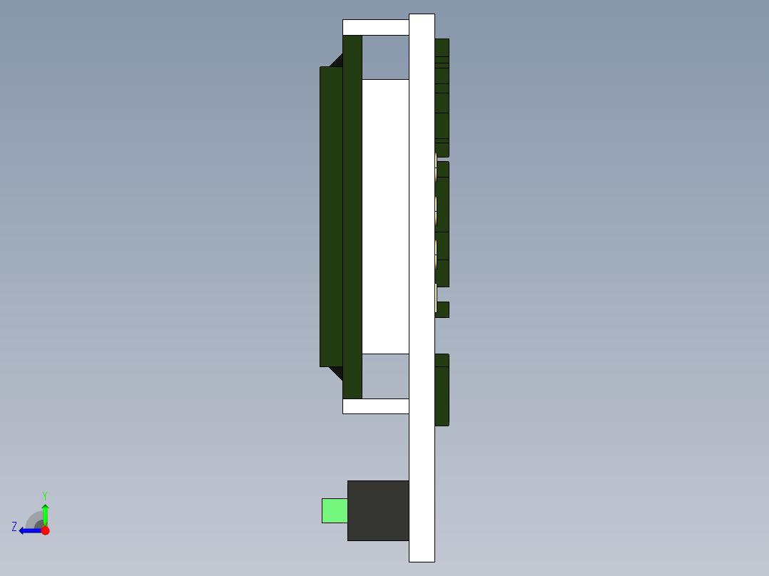 中国PWM发生器的简单模型右视图