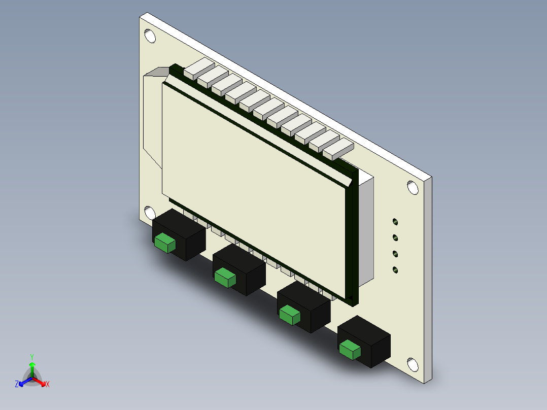 中国PWM发生器的简单模型正等轴测图