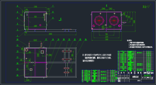 一种机械设备的液压站CAD图纸缩略图