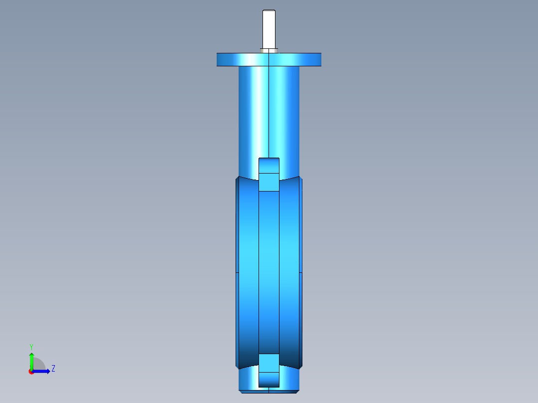 阀门模型WD71X-I_[65]左视图