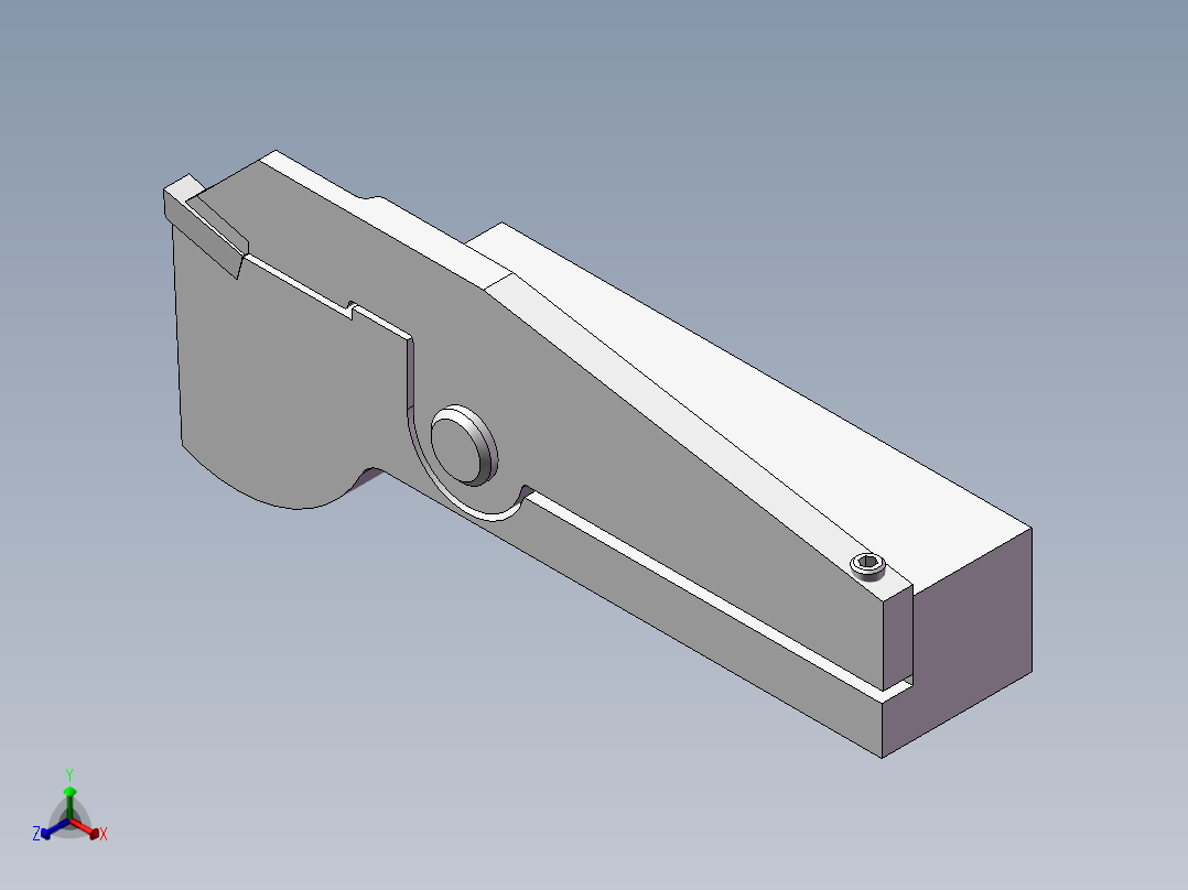 机夹重磨杠杆式切断刀正等轴测图