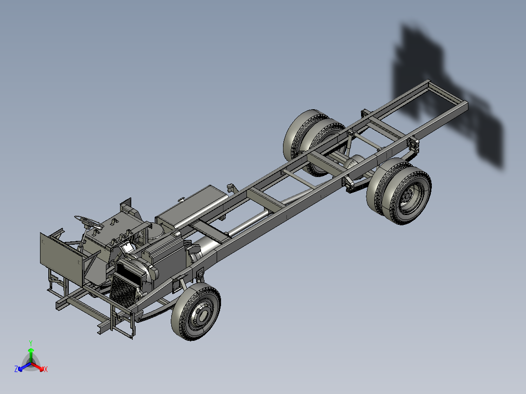 4号图--底盘三菱扶桑 FE 84G BC STP主视图