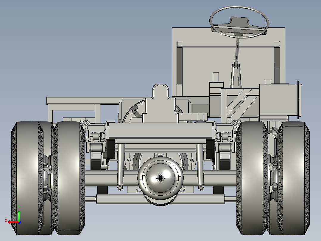 4号图--底盘三菱扶桑 FE 84G BC STP后视图