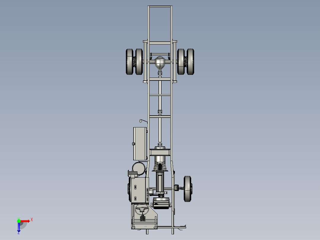 4号图--底盘三菱扶桑 FE 84G BC STP俯视图