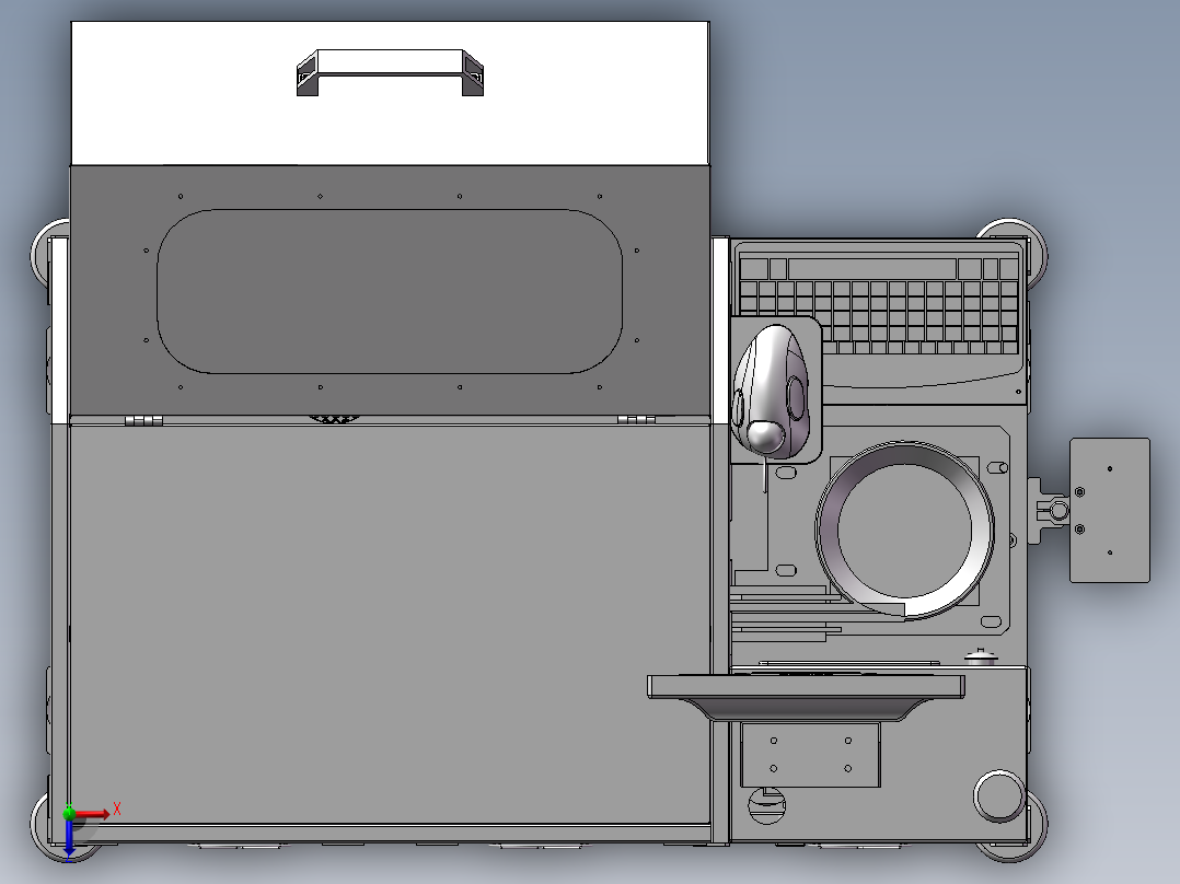 成熟的全自动LED分光机俯视图