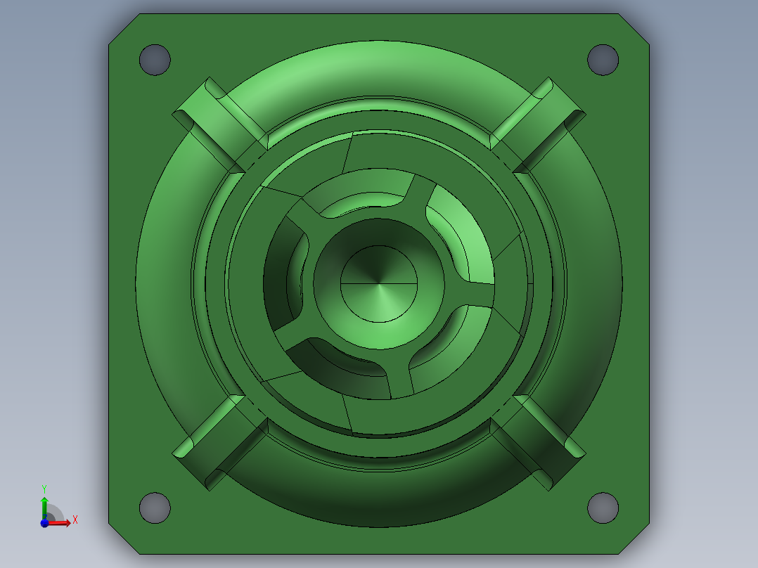 Q524-风力驱动器各部件数控加工工艺及造型设计【三维SolidWorks】前视图