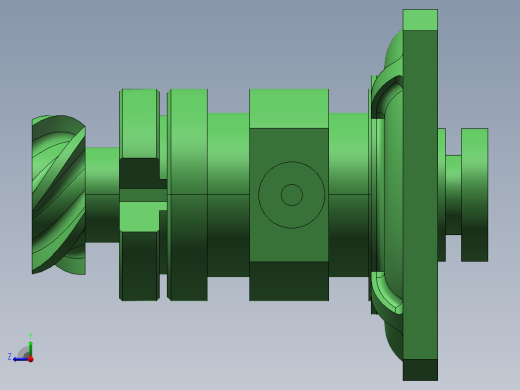Q524-风力驱动器各部件数控加工工艺及造型设计【三维SolidWorks】右视缩略图