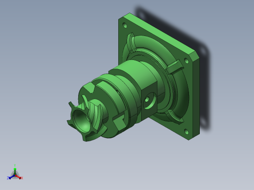 Q524-风力驱动器各部件数控加工工艺及造型设计【三维SolidWorks】正等轴测缩略图