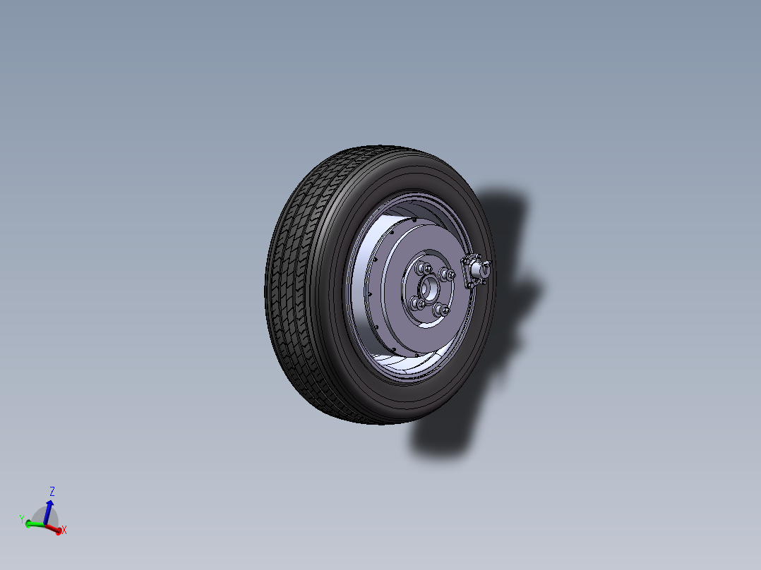 小型电动汽车轮毂电机及转向系统设计含CATIA、SW三维及8张CAD图