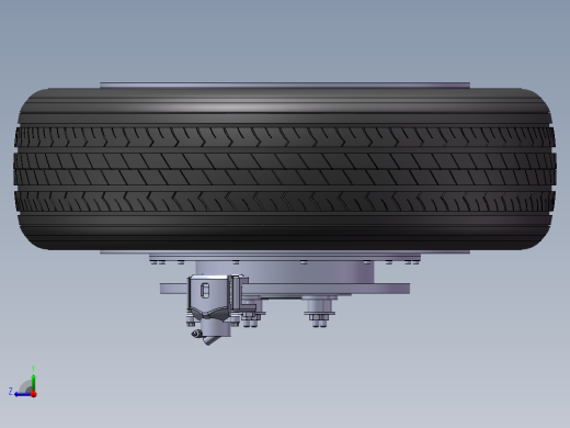 小型电动汽车轮毂电机及转向系统设计含CATIA、SW三维及8张CAD图右视缩略图