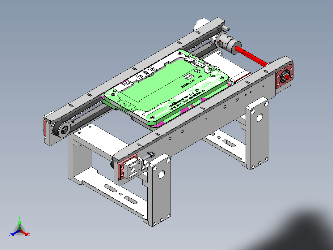 基础流线正等轴测图