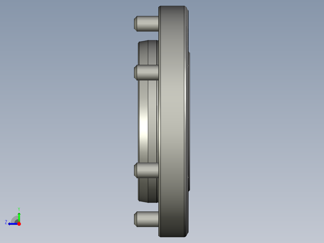 KOSMEKVSJ100-C多系列多零件图纸模型多系列多零件图纸模型右视图