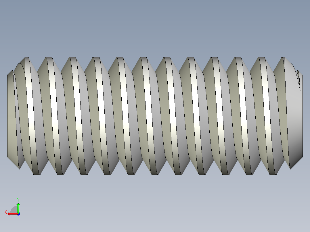 DIN 913-ISO 4026 固定螺钉-M2 L=5.STEP后视图