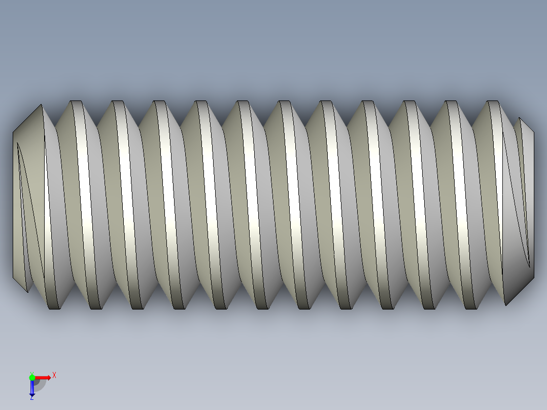 DIN 913-ISO 4026 固定螺钉-M2 L=5.STEP俯视图