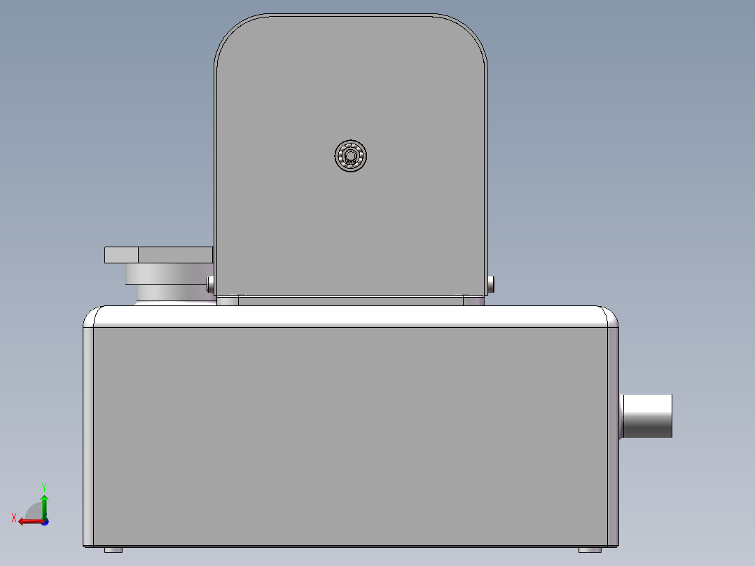 油泵装配模型后视图