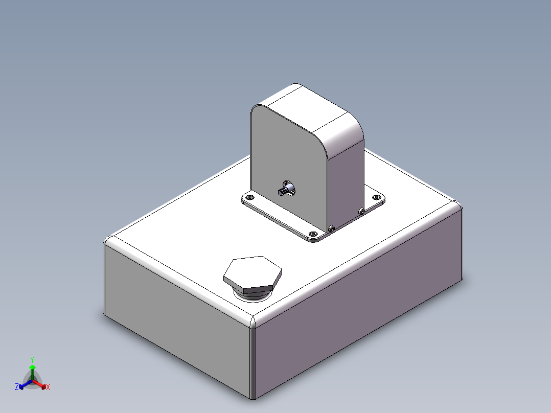 油泵装配模型正等轴测图