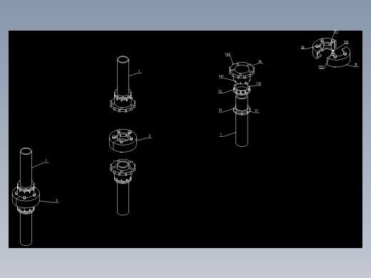 一种锻造法兰连接钢管塔
