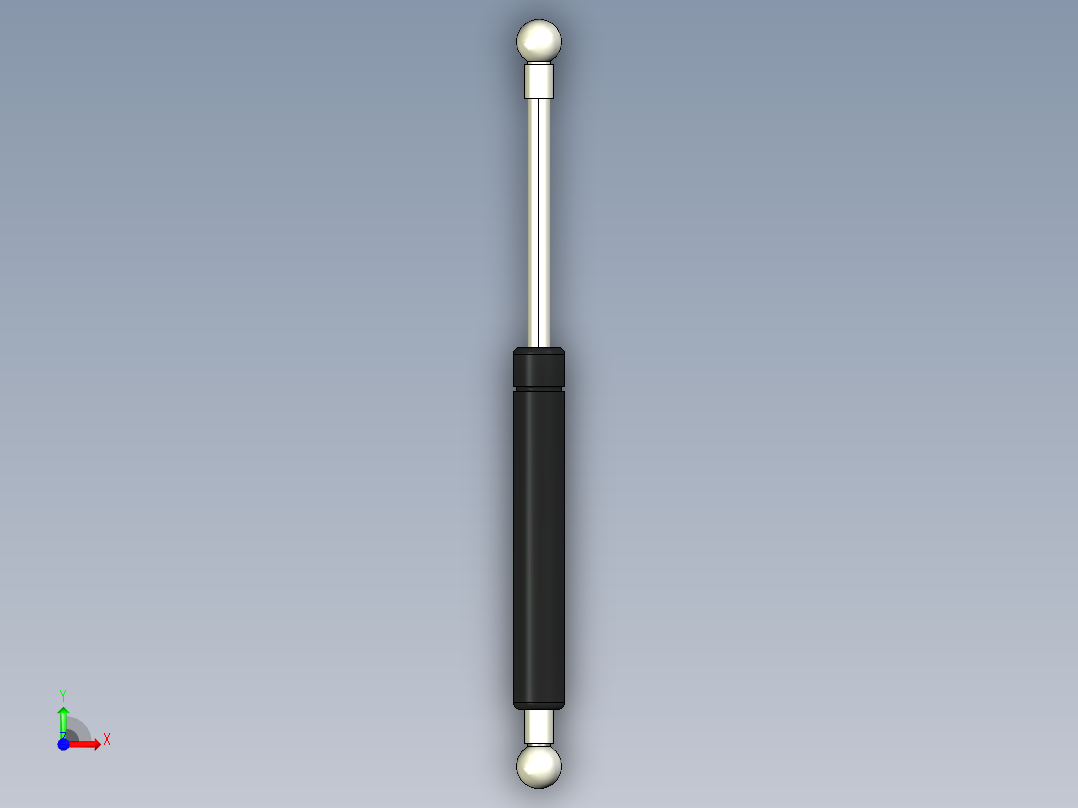 Q气压弹簧B310000041(30KG L260 和尚頭)前视图