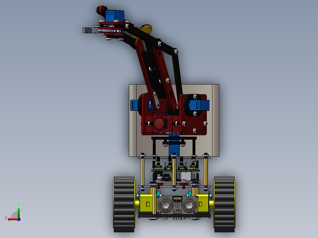 多功能运输履带小车sw20后视图