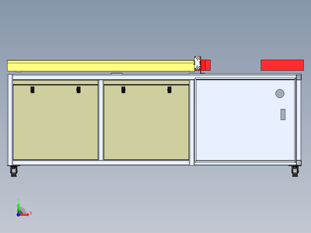 双向传输机sw18可编辑前视图