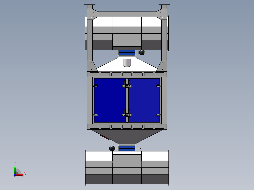 2万风量催化燃烧碳箱sw20可编辑前视图
