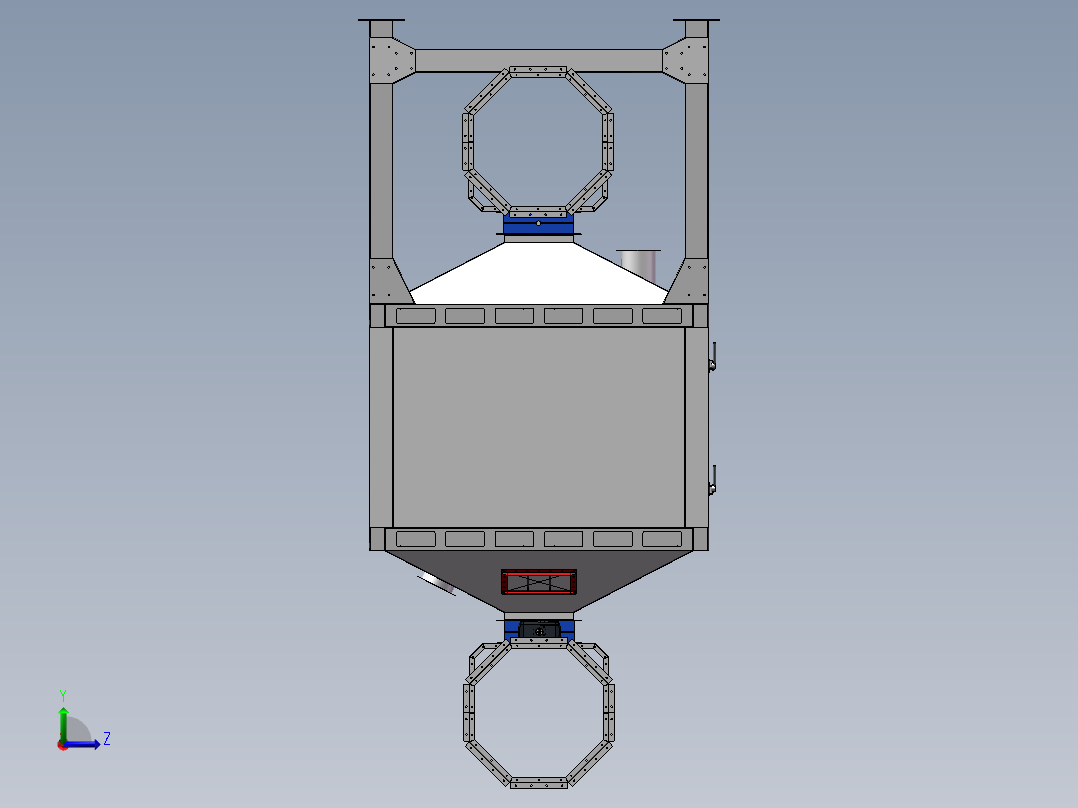 2万风量催化燃烧碳箱sw20可编辑左视图