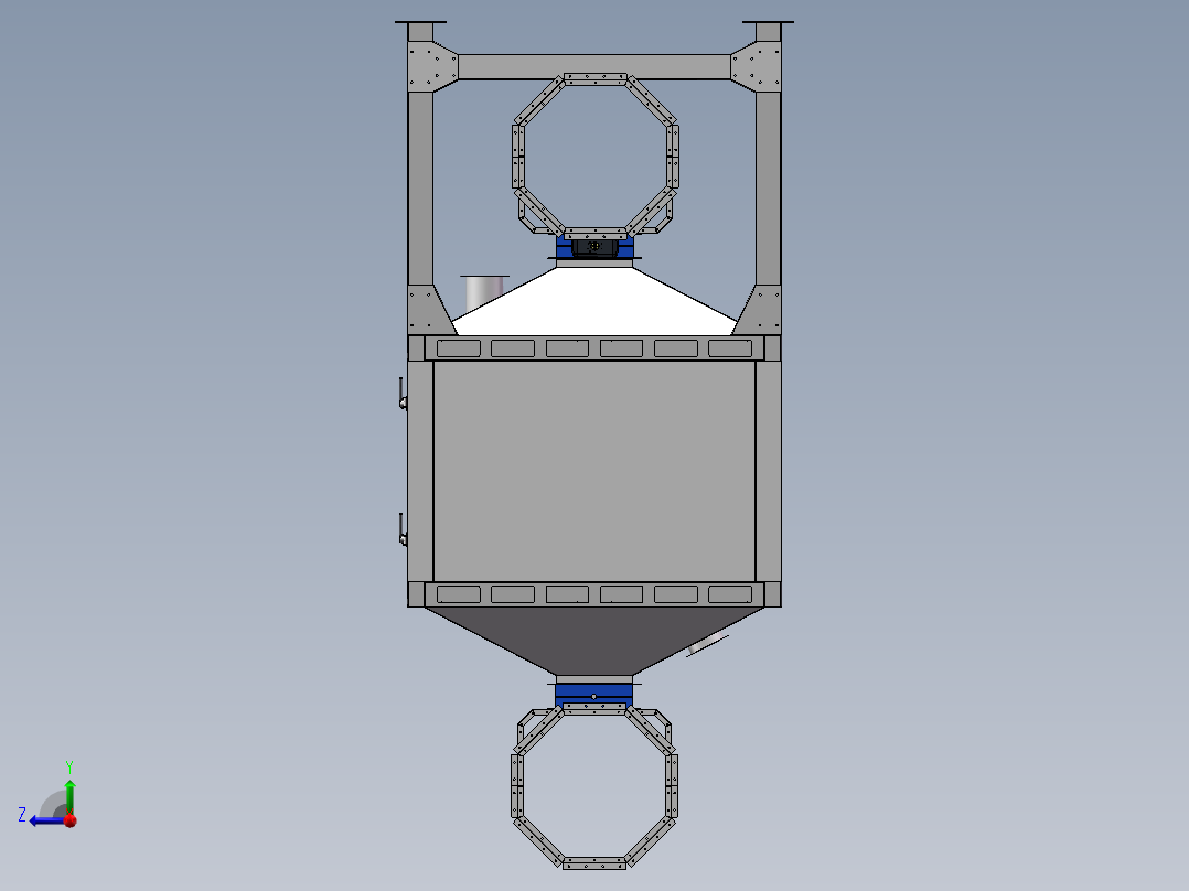 2万风量催化燃烧碳箱sw20可编辑右视图