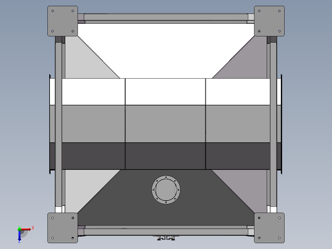 2万风量催化燃烧碳箱sw20可编辑俯视图