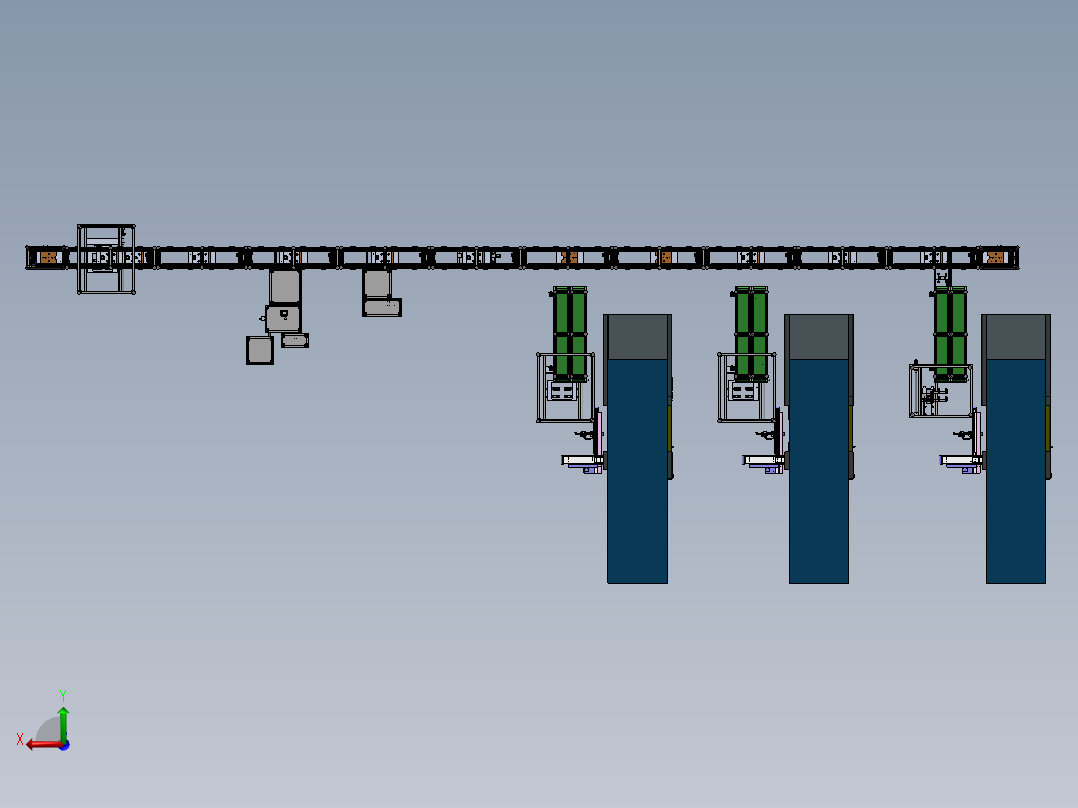 注塑机自动装配线sw20后视图