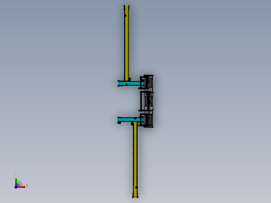 全自动粘胶生产线设备sw17可编辑前视图