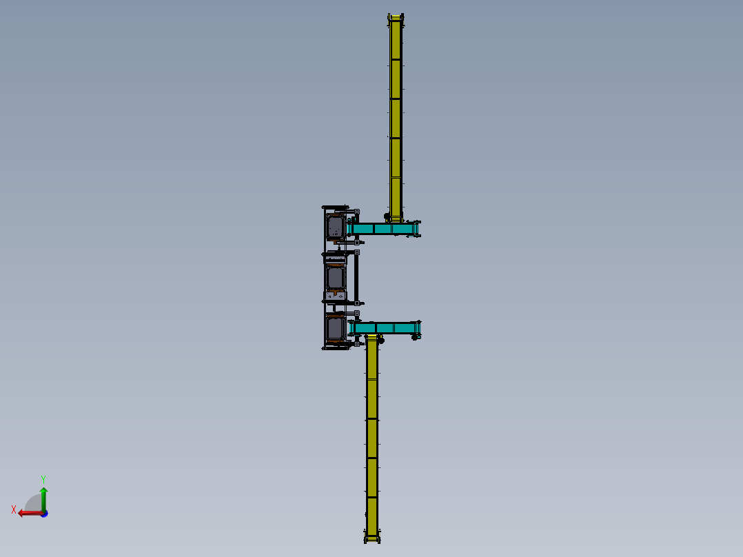 全自动粘胶生产线设备sw17可编辑后视图