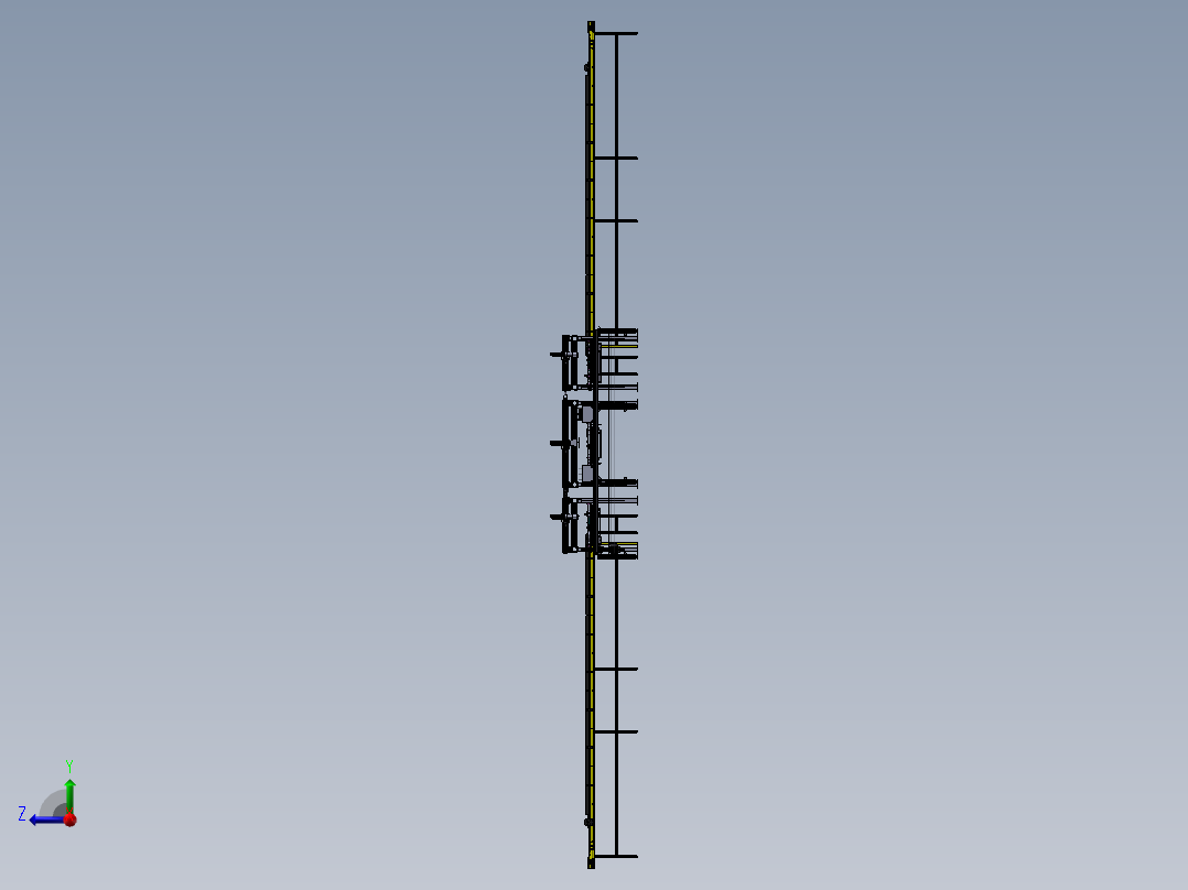 全自动粘胶生产线设备sw17可编辑右视图