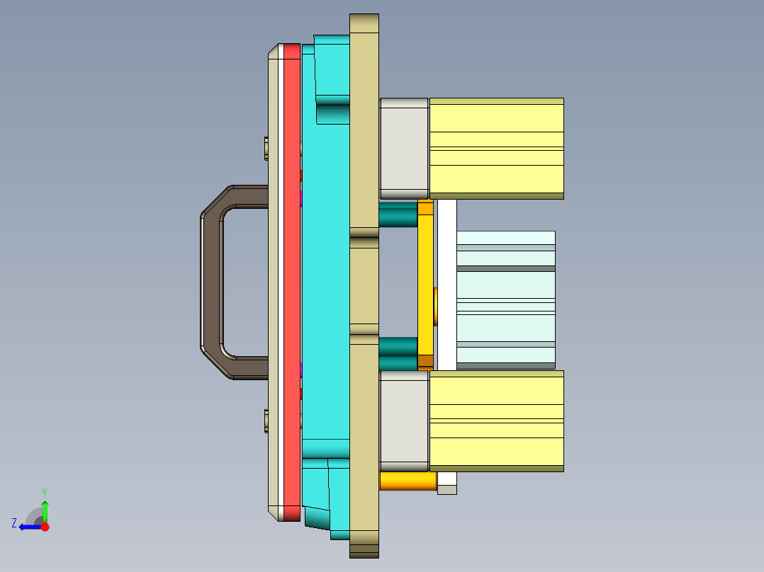 EDA50-笔记本CNC工装夹具三维模型CNC5-181229右视图