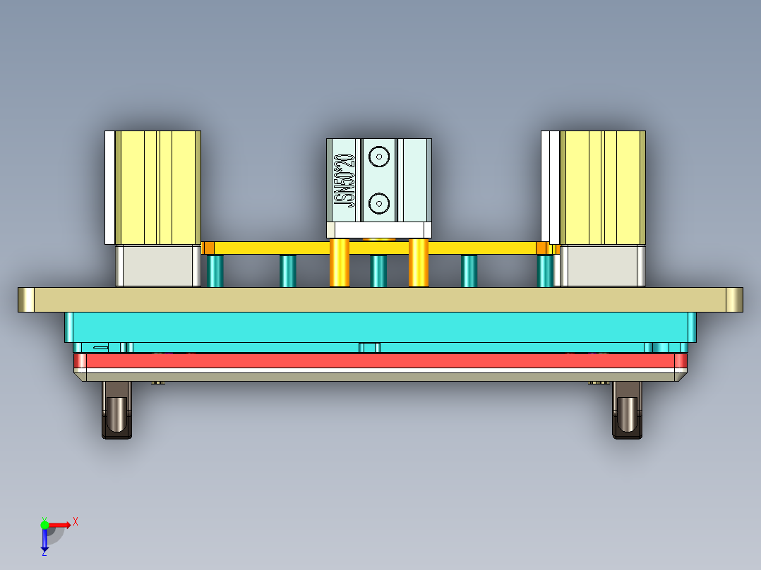 EDA50-笔记本CNC工装夹具三维模型CNC5-181229俯视图