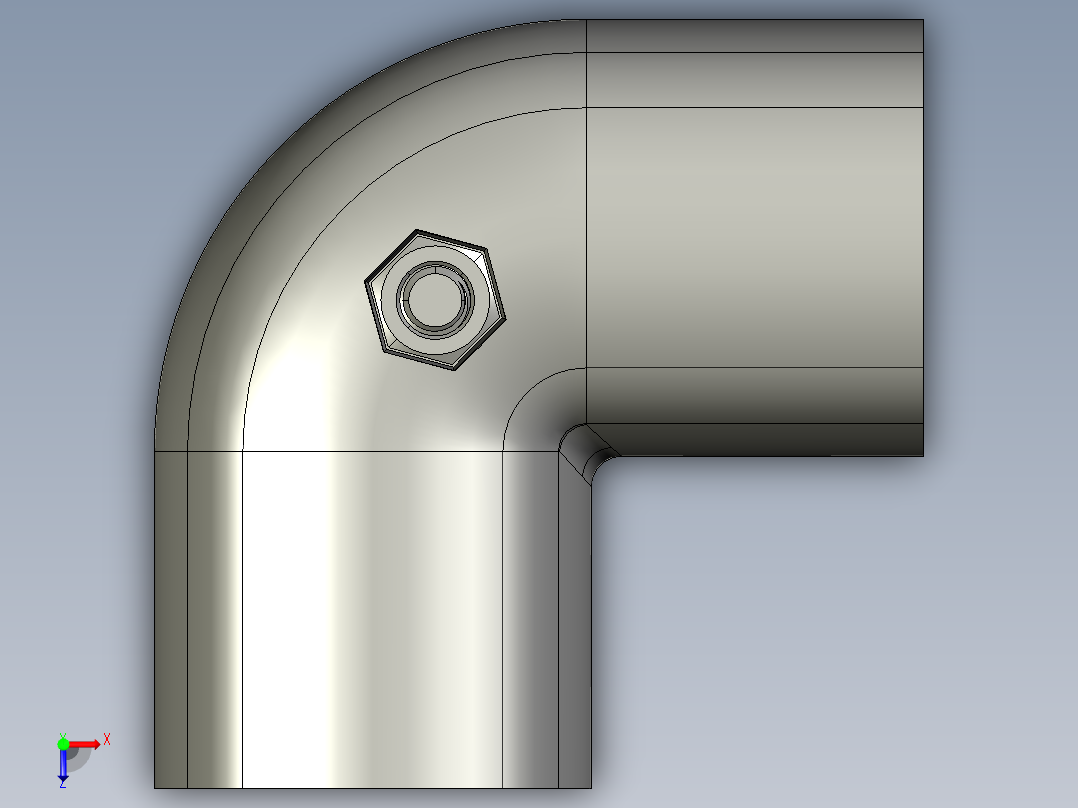 43系列90度外接头.STEP俯视图