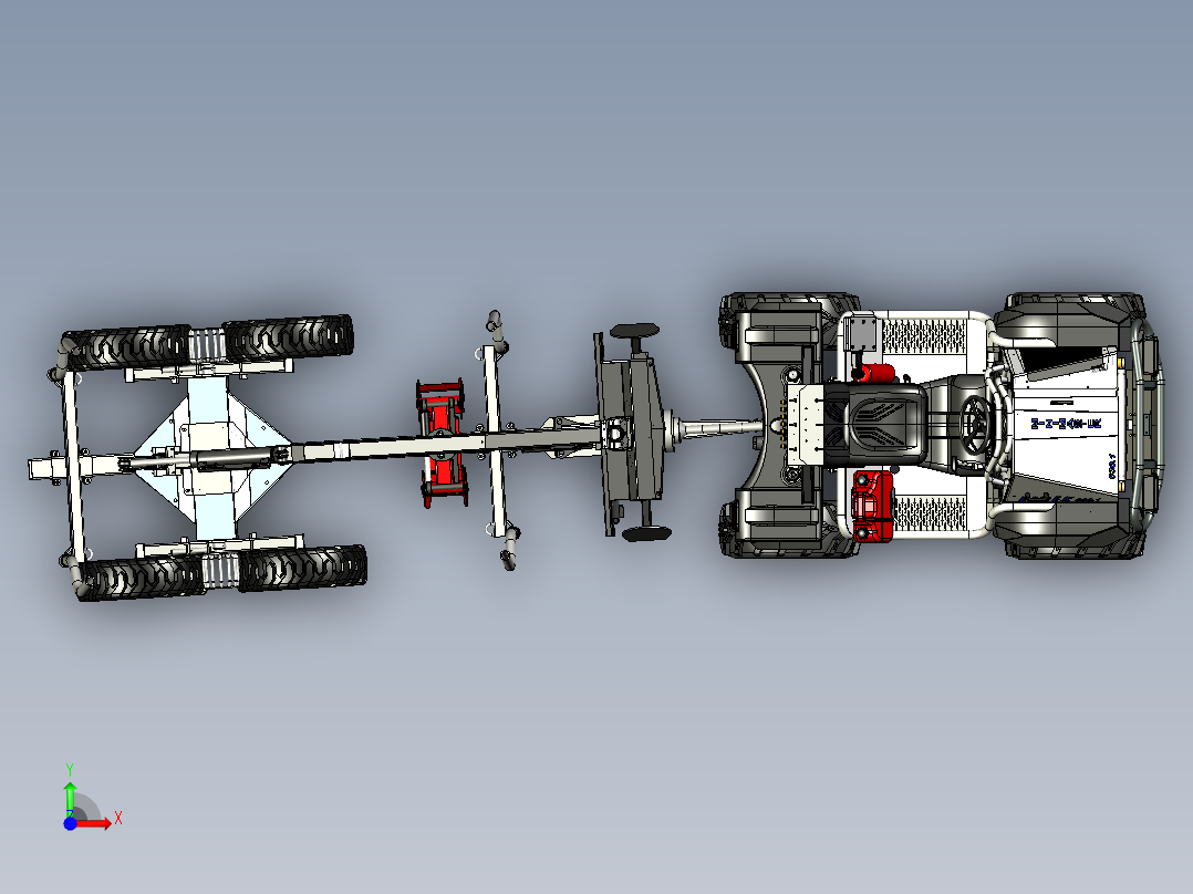 A3004227-拖拉机木材运输车前视图