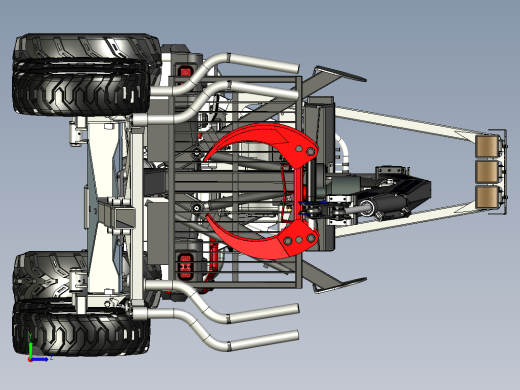 A3004227-拖拉机木材运输车左视缩略图