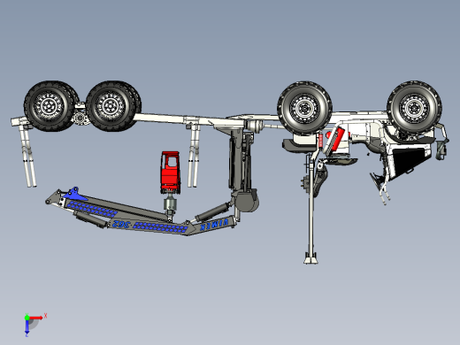 A3004227-拖拉机木材运输车俯视缩略图