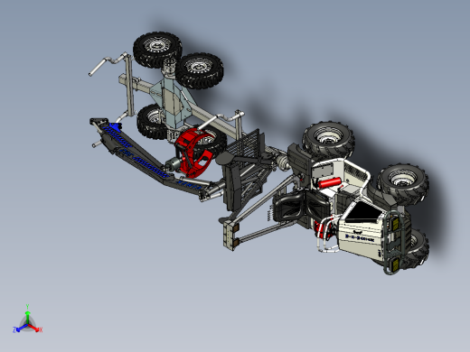 A3004227-拖拉机木材运输车正等轴测缩略图